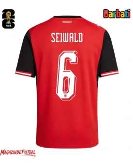 Austria Nicolas Seiwald #6 Tricou Fotbal Replică Mondial 2026 Barbati Acasa Austria Nicolas Seiwald #6 Tricou Fotbal Replică Mondial 2026 Barbati Acasa